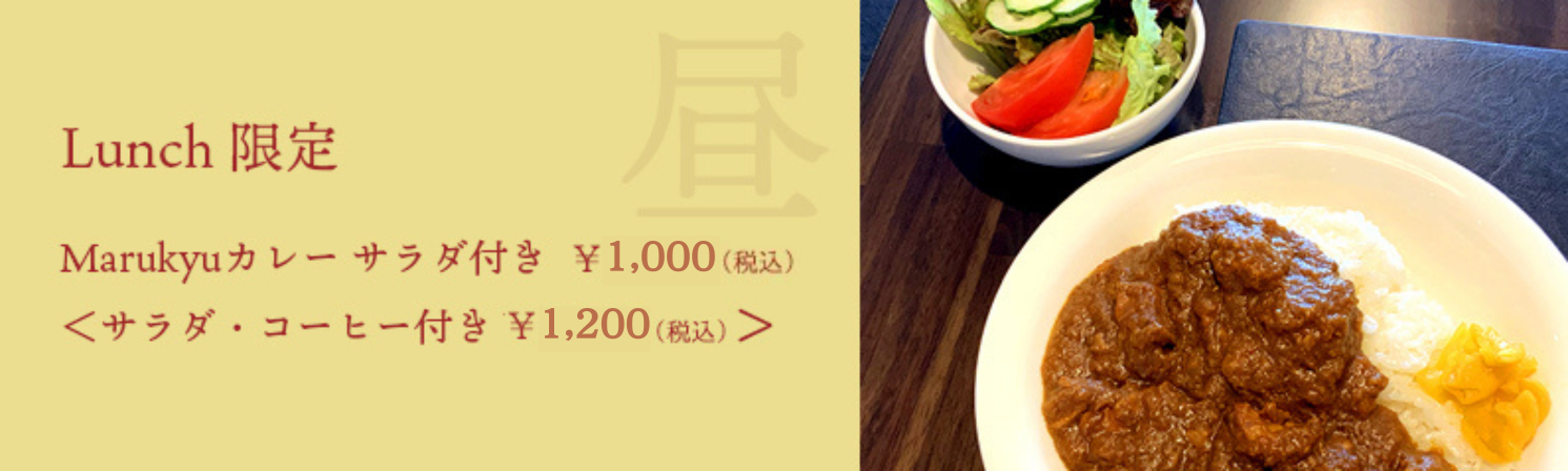 ランチ限定メニュー